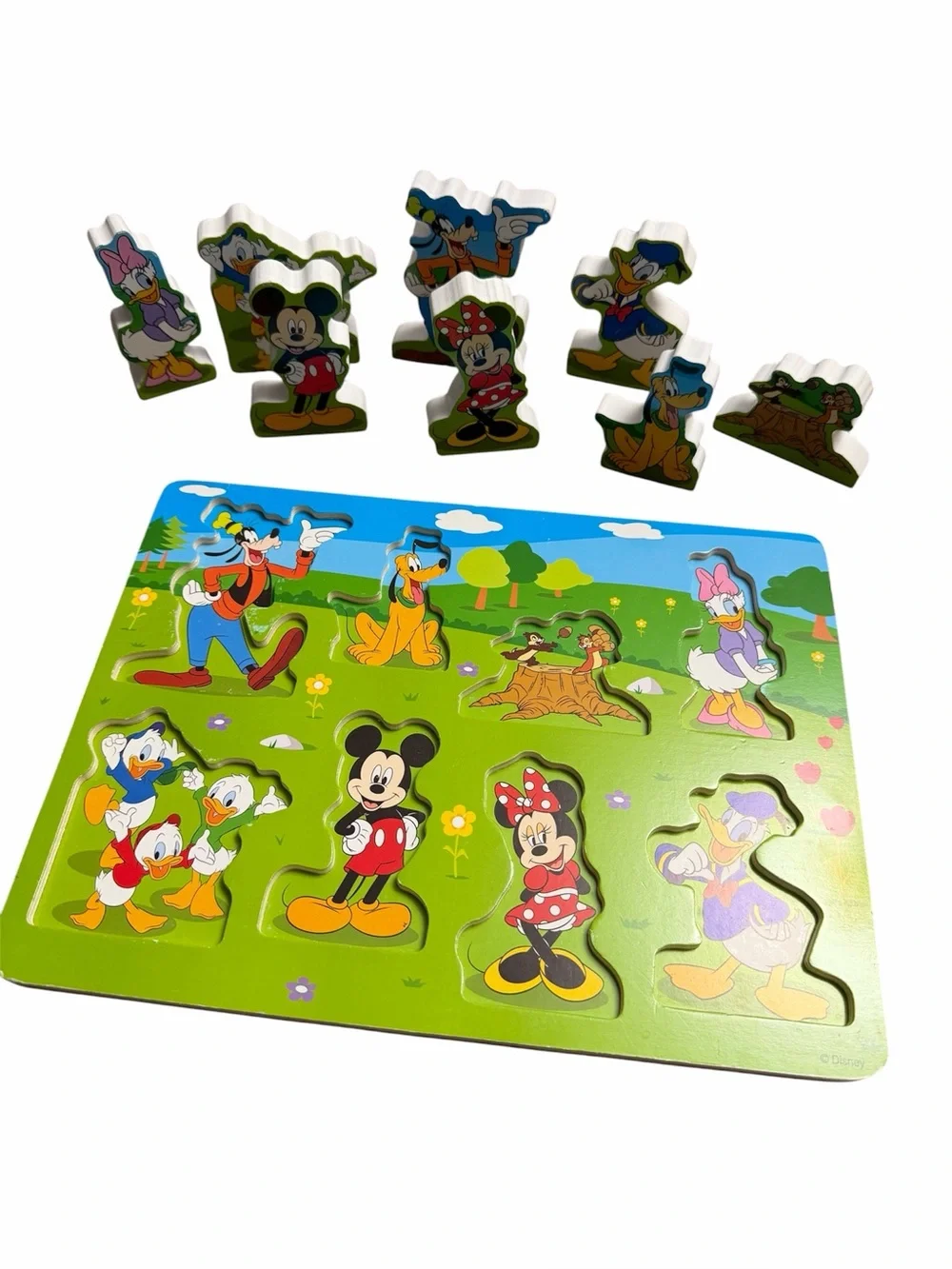 Melissa & Doug Disney Mickey & Friends 8 Piece Wooden Chunky Puzzle